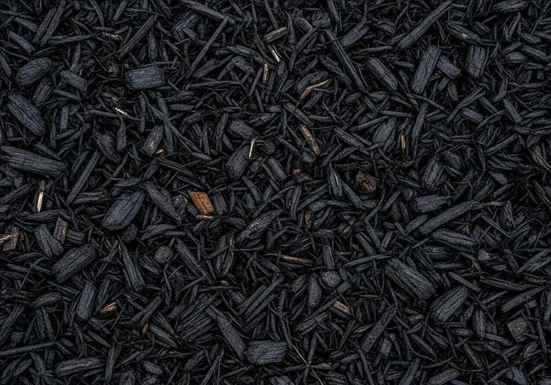 Dark mulch